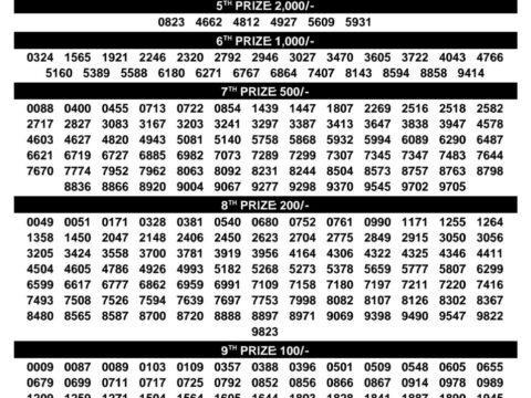 Today Kerala Lottery Result 3pm Suvarna Keralam 24 07 2026