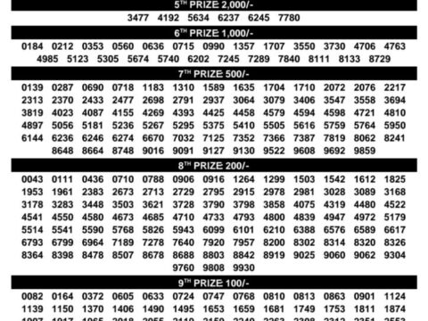 Today Kerala Lottery Result 3pm Bhagyathara 03 08 2026