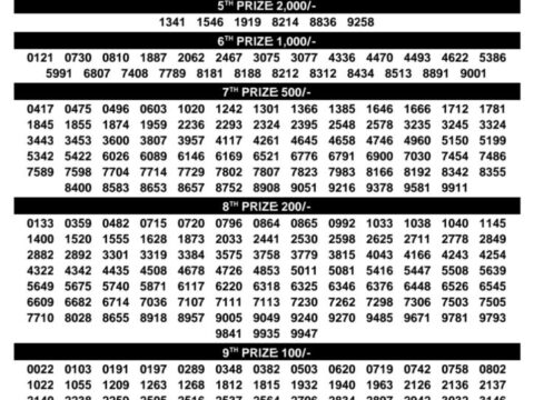 Today Kerala Lottery Result 3pm Bhagyathara 10 08 2026