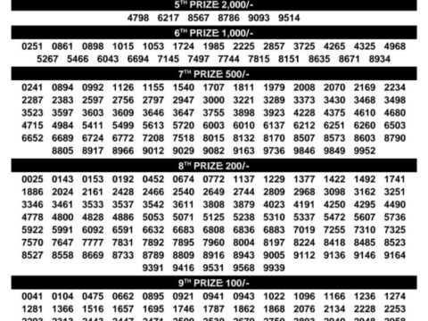 Today Kerala Lottery Result 3pm Dhanalekshmi 05 08 2026