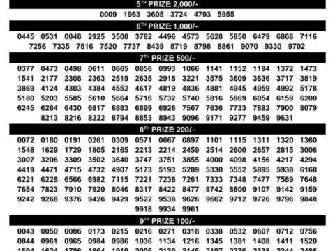 Today Kerala Lottery Result 3pm Bhagyathara 14 09 2026