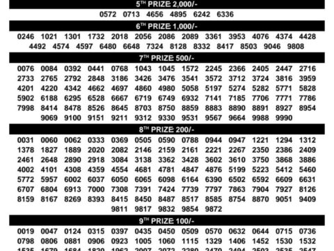 Today Kerala Lottery Result 3pm Dhanalekshmi 30 09 2026