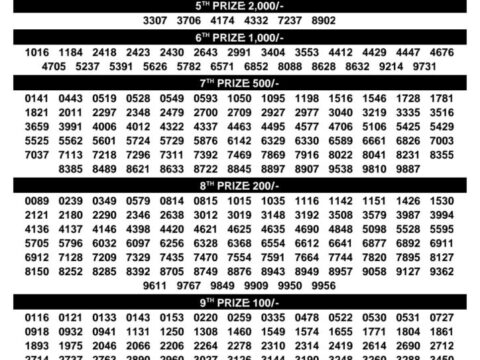 Today Kerala Lottery Result 3pm Karunya Plus 10 09 2026