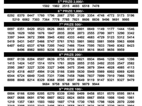Today Kerala Lottery Result 3pm Karunya Plus 17 09 2026