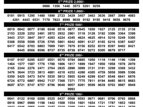 Today Kerala Lottery Result 3pm Samrudhi 06 09 2026