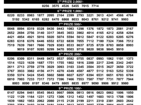 Today Kerala Lottery Result 3pm Sthree Sakthi 15 09 2026