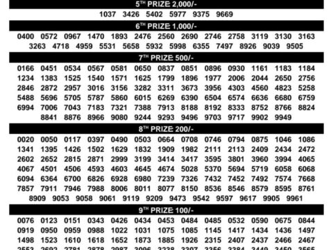 Today Kerala Lottery Result 3pm Sthree Sakthi 29 09 2026
