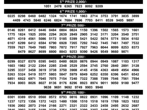 Today Kerala Lottery Result 3pm Karunya Plus 08 10 2026