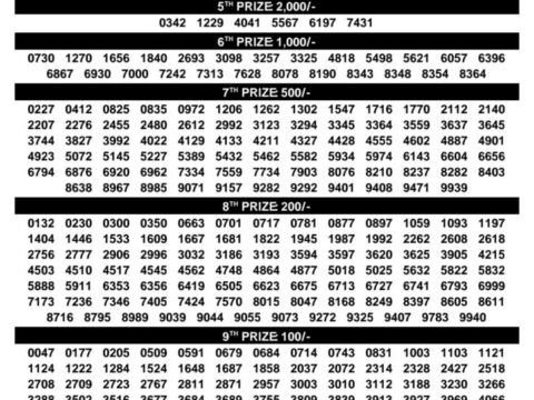 Today Kerala Lottery Result 3pm Sthree Sakthi 13 10 2026